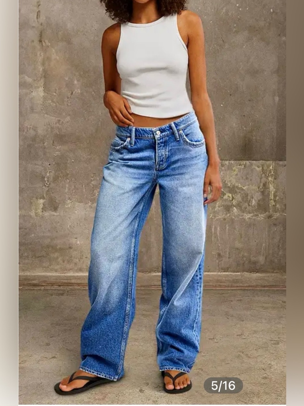 Flamingals Wash Mid Waist Straight Leg Jeans Size XL NWT